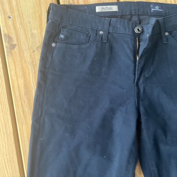 AG Adriano Goldschmied the prima mid rise cigarette blue suede pants size 27R - Picture 5 of 11